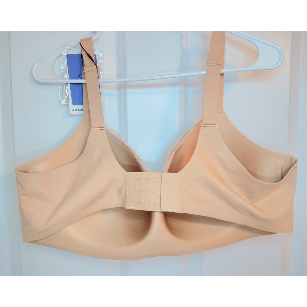 Honeylove CrossOver Wireless Bra NWT Sand Beige Tan Size 42D - Picture 5 of 8